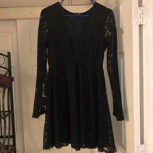 Black lace dress